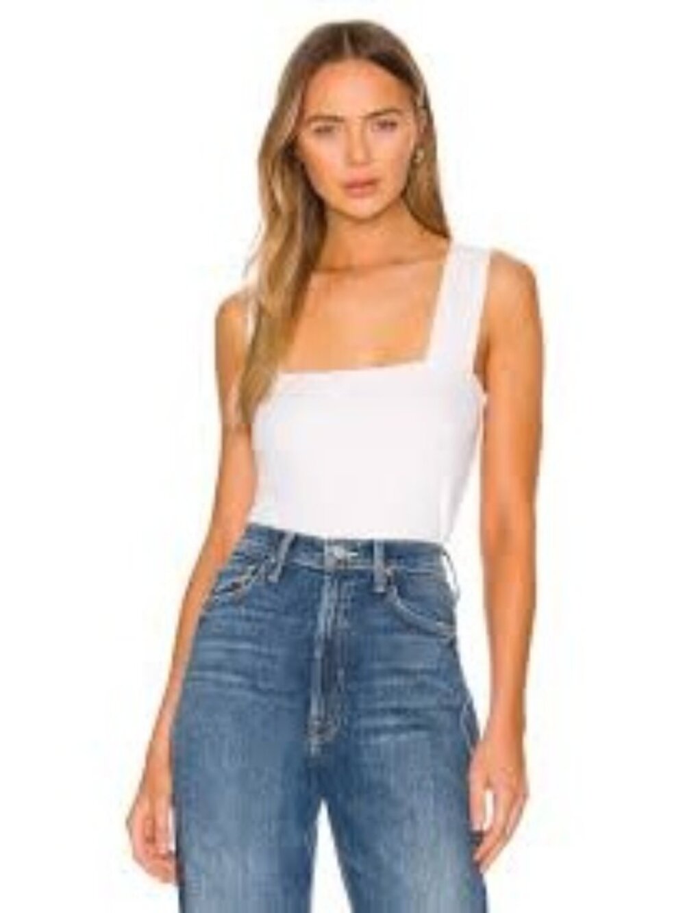 Michael Lauren White Marco Tank Top